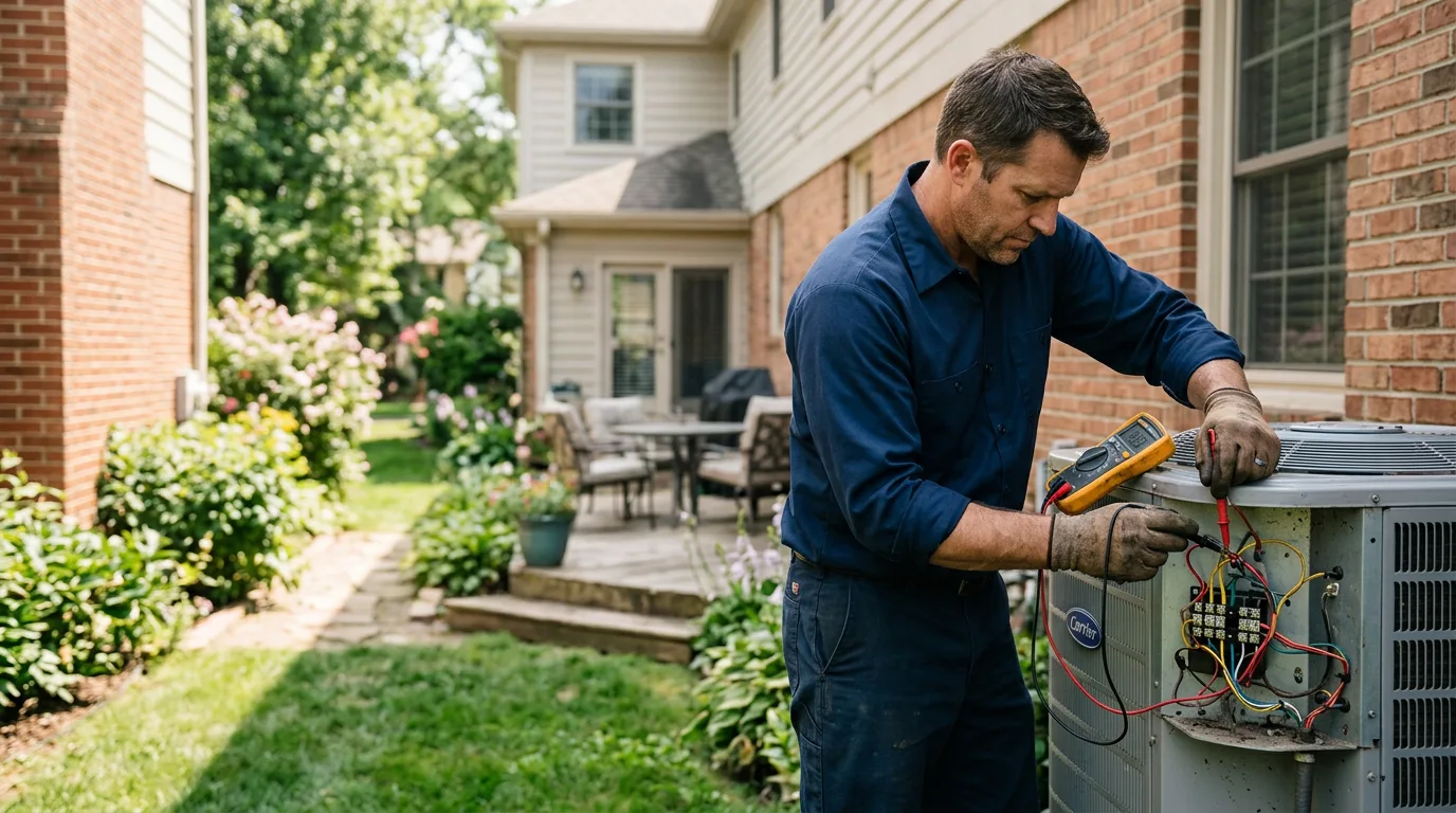HVAC technician working near Preston, CT